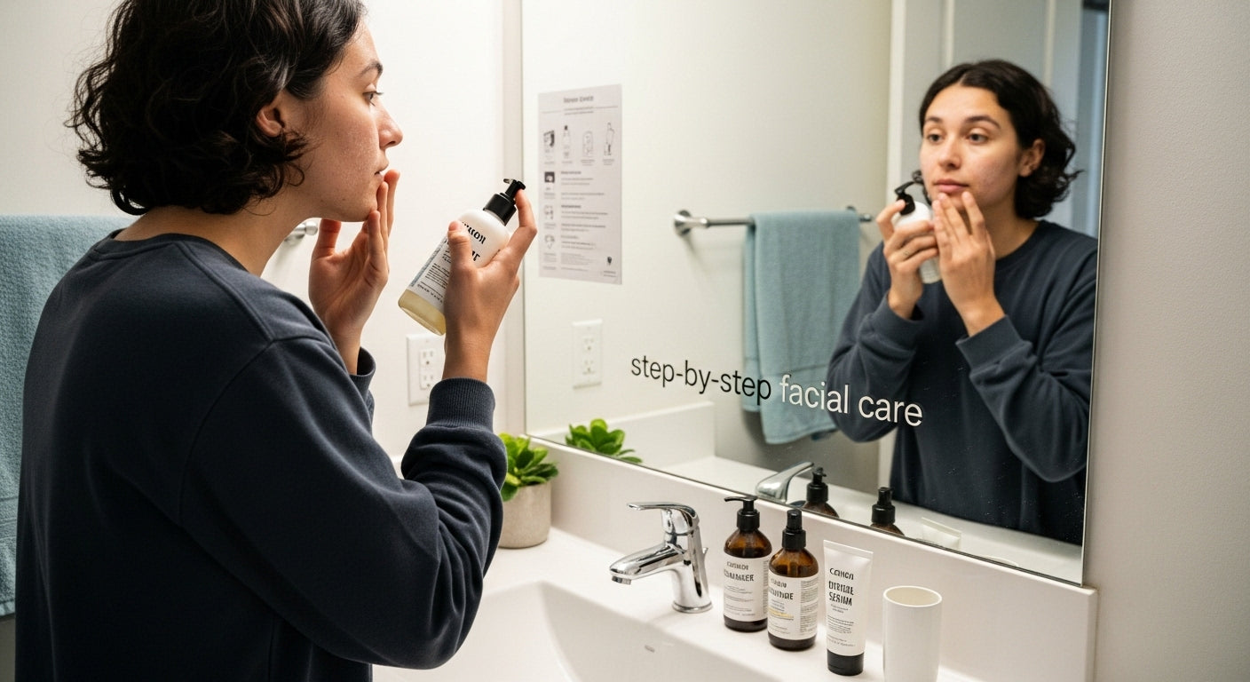step by step facial care