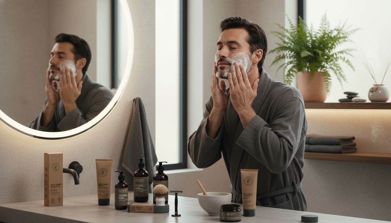 men's morning skincare