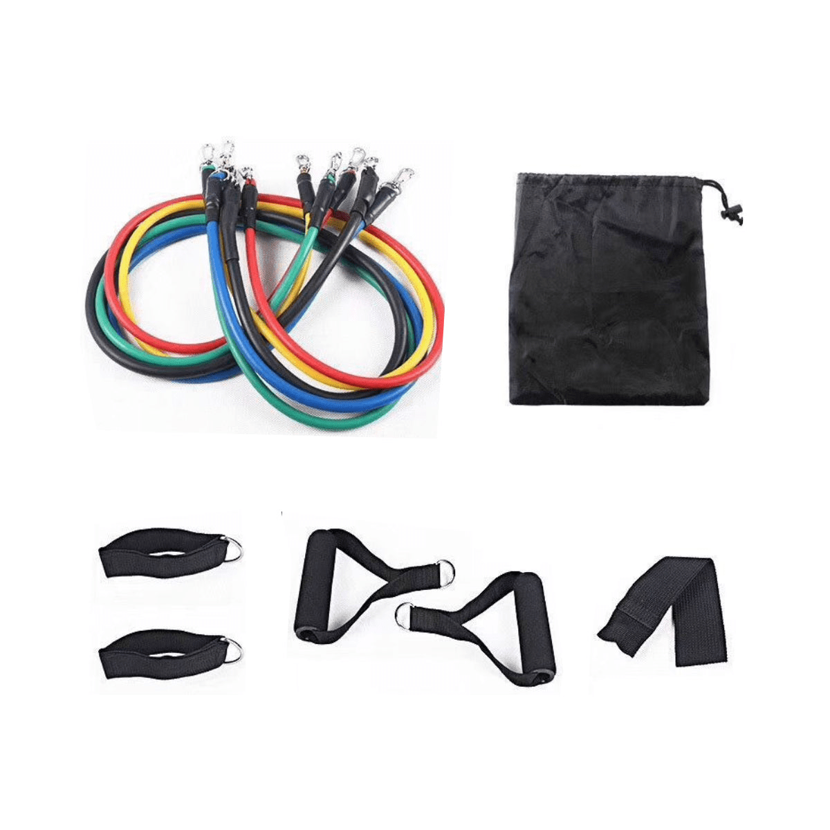 10 - in - 1 Resistance Band Set for Full - Body Home Workouts - GNS Beauty & Personal Care