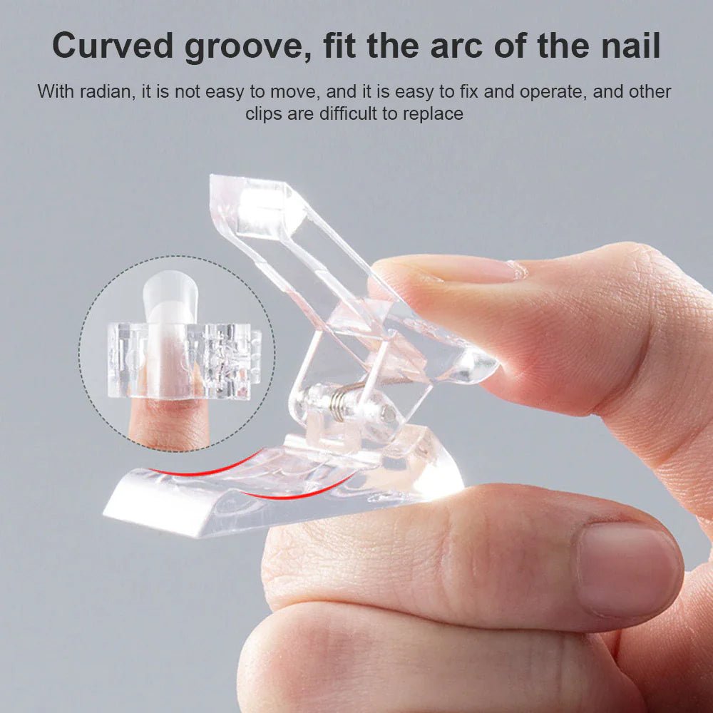 10 PCS Nail Tips Clip – Quick Poly Gel Extension Clamps for DIY & Salon Use - GNS Beauty & Personal Care