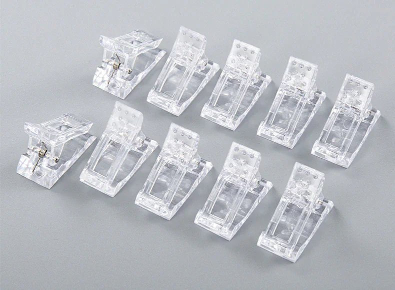 10 PCS Nail Tips Clip – Quick Poly Gel Extension Clamps for DIY & Salon Use - GNS Beauty & Personal Care