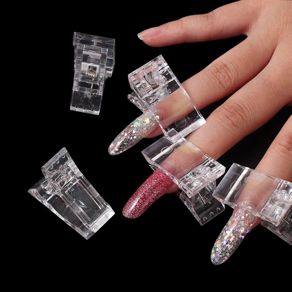 10 PCS Nail Tips Clip – Quick Poly Gel Extension Clamps for DIY & Salon Use - GNS Beauty & Personal Care