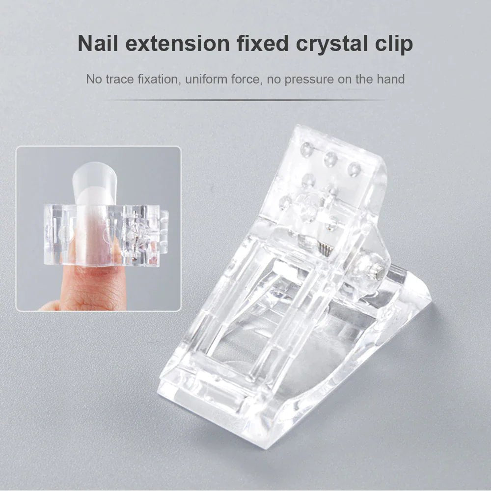 10 PCS Nail Tips Clip – Quick Poly Gel Extension Clamps for DIY & Salon Use - GNS Beauty & Personal Care
