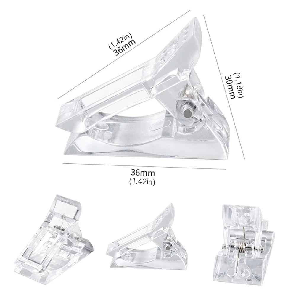 10 PCS Nail Tips Clip – Quick Poly Gel Extension Clamps for DIY & Salon Use - GNS Beauty & Personal Care