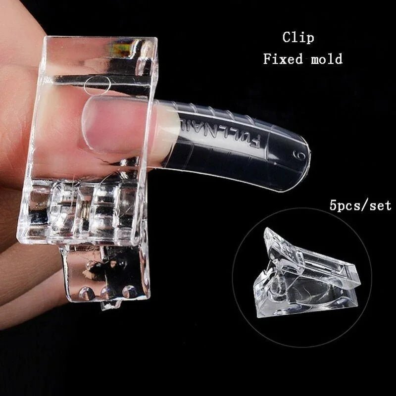 10 PCS Nail Tips Clip – Quick Poly Gel Extension Clamps for DIY & Salon Use - GNS Beauty & Personal Care