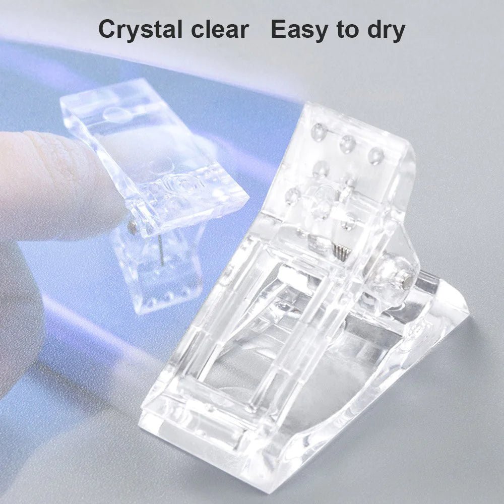 10 PCS Nail Tips Clip – Quick Poly Gel Extension Clamps for DIY & Salon Use - GNS Beauty & Personal Care
