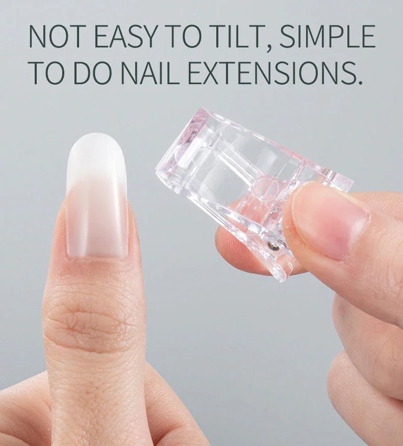 10 PCS Nail Tips Clip – Quick Poly Gel Extension Clamps for DIY & Salon Use - GNS Beauty & Personal Care