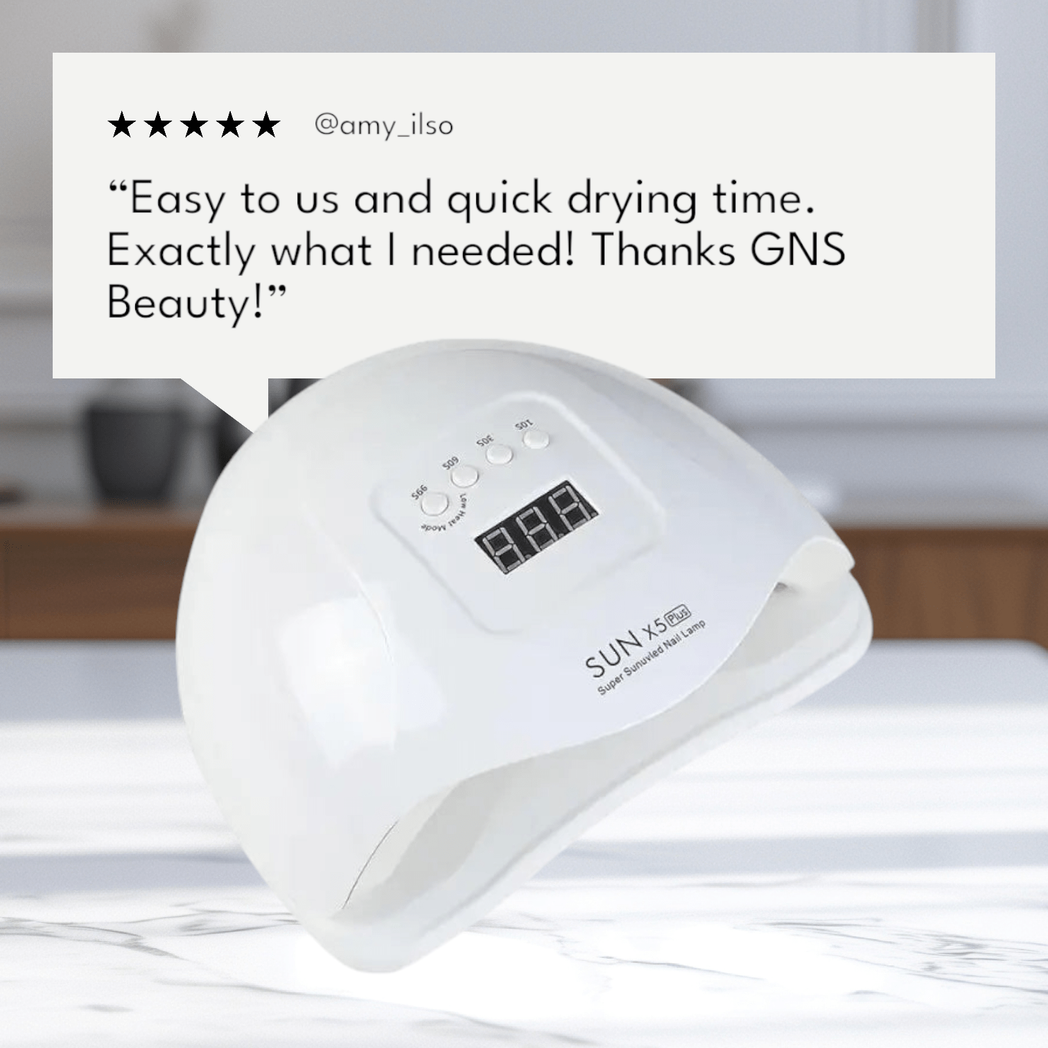 120W High Power UV LED Nail Lamp – Salon - Quality Curing at Home - GNS Beauty & Personal Care