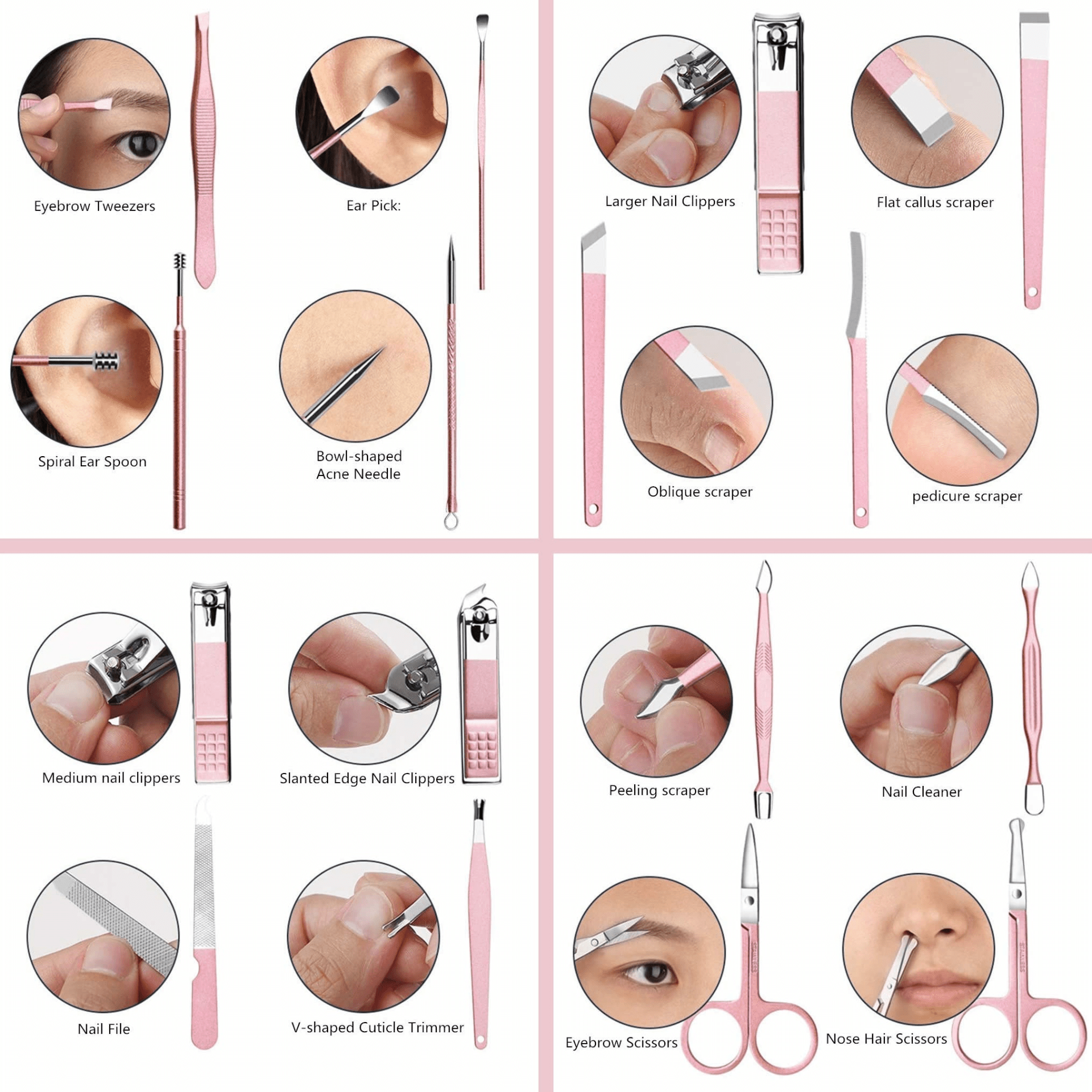 18 - in - 1 Premium Manicure Pedicure Kit – Elegance & Precision for Perfect Grooming - GNS Beauty & Personal Care