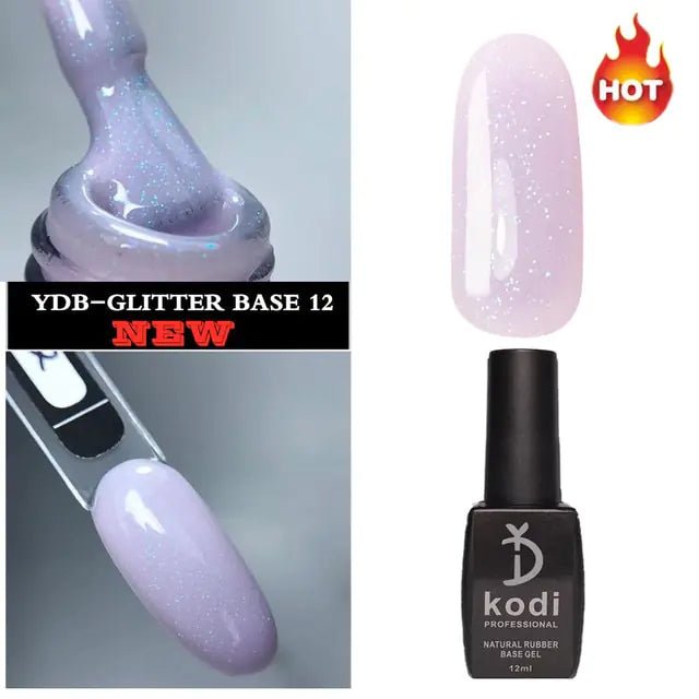 2 in 1 Glitter Nail Polish Base – Strengthen and Sparkle for Flawless Nails - GNS Beauty & Personal Care