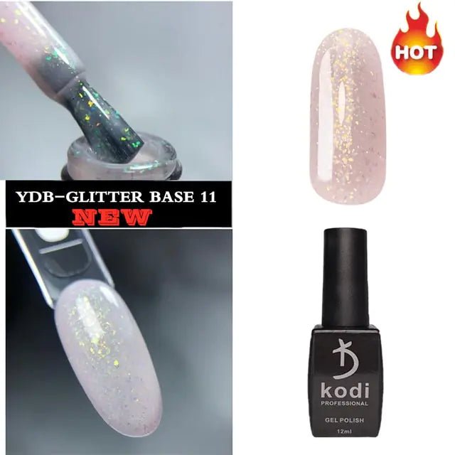 2 in 1 Glitter Nail Polish Base – Strengthen and Sparkle for Flawless Nails - GNS Beauty & Personal Care