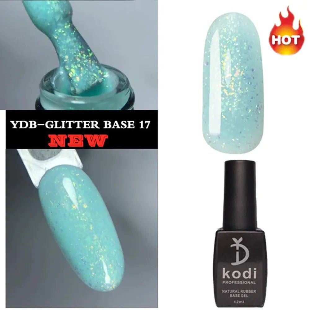 2 in 1 Glitter Nail Polish Base – Strengthen and Sparkle for Flawless Nails - GNS Beauty & Personal Care