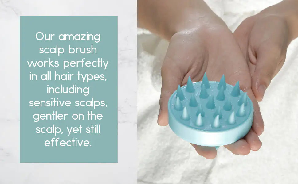 Scalp Massager for Hair Growth - Silicone Brush