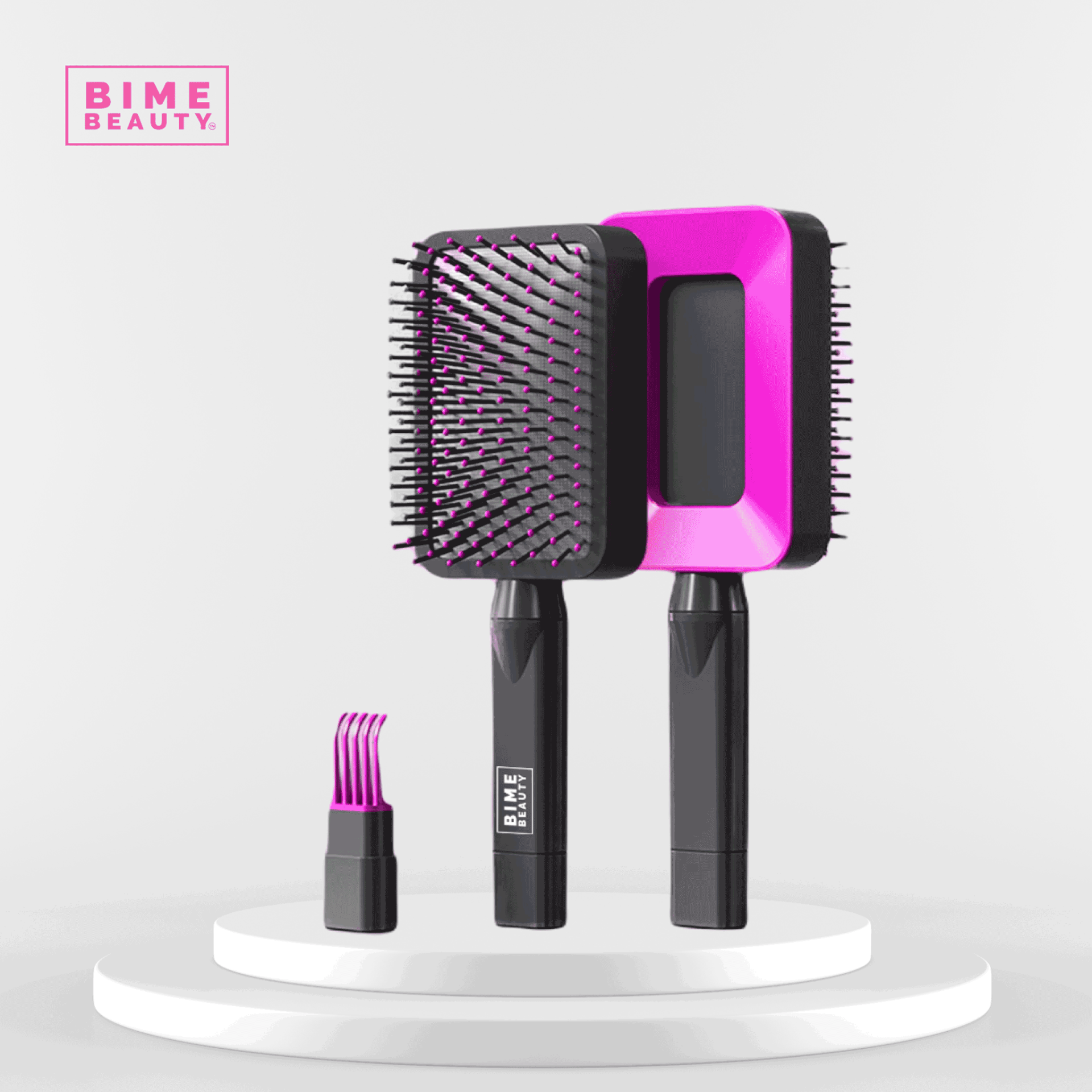 3D Self - cleaning Deluxe Hair Brush by BimeBeauty - GNS Beauty & Personal Care