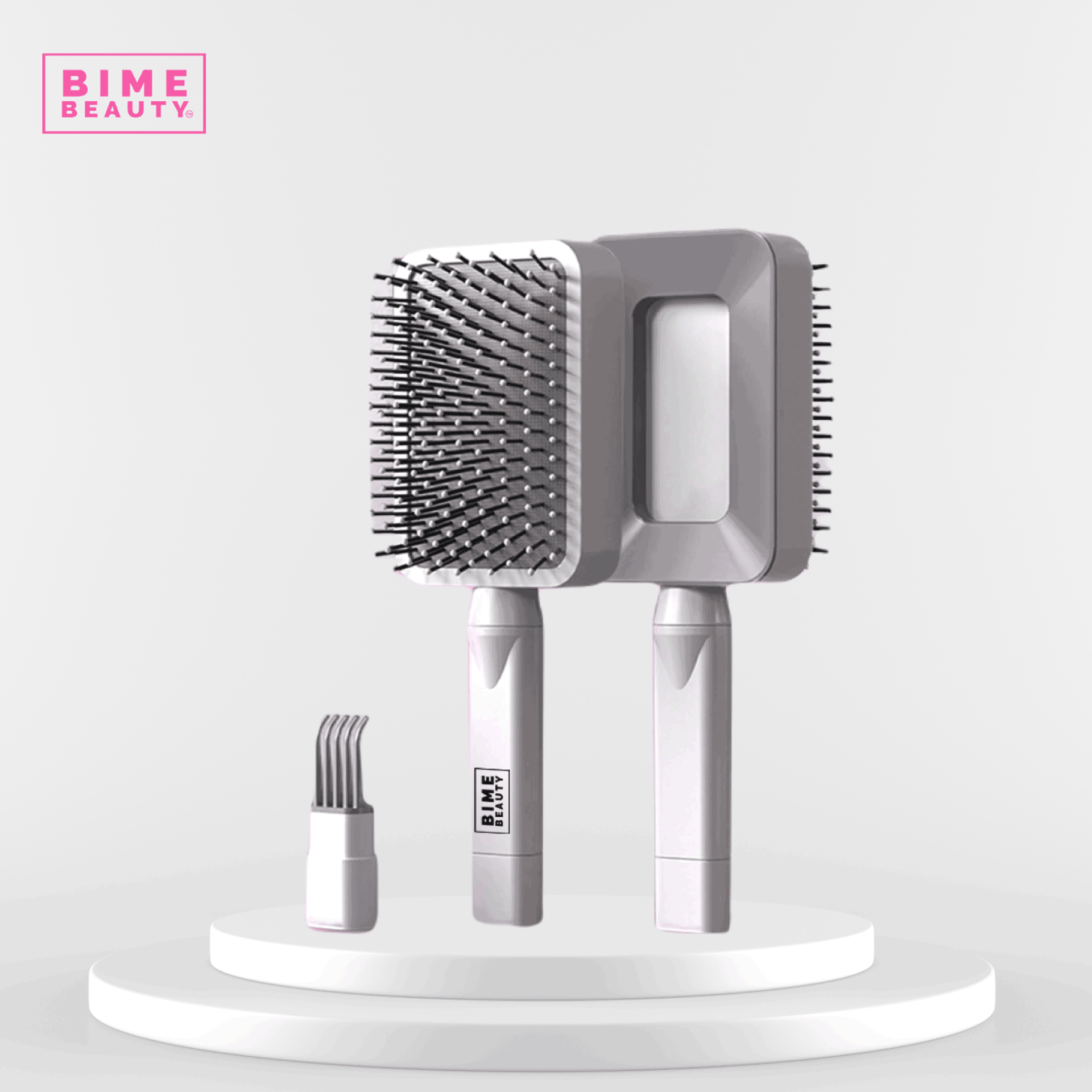 3D Self - cleaning Deluxe Hair Brush by BimeBeauty - GNS Beauty & Personal Care