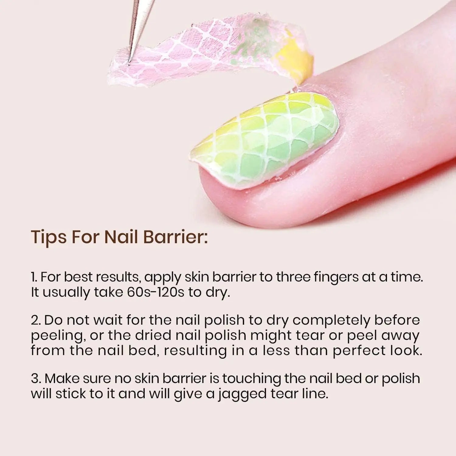 3Pcs Gel Polish Set: Top & Base Coat with Liquid Latex - GNS Beauty & Personal Care