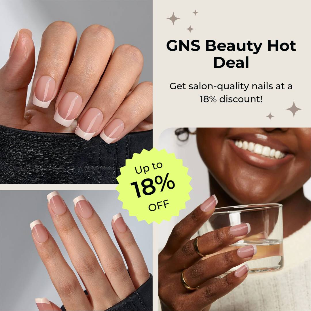 Classic French Square Nails – Long-Lasting, Reusable Press-On Kit
