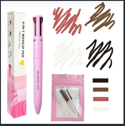 All-in-One Beauty Solution: MKNZOME 4-in-1 Makeup Pen with Refill Pack (2 Count)