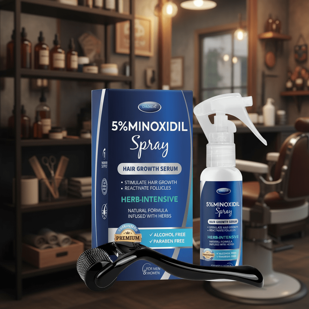 5% Minoxidil Beard & Hair Growth Spray with Biotin, 60ml - GNS Beauty & Personal Care