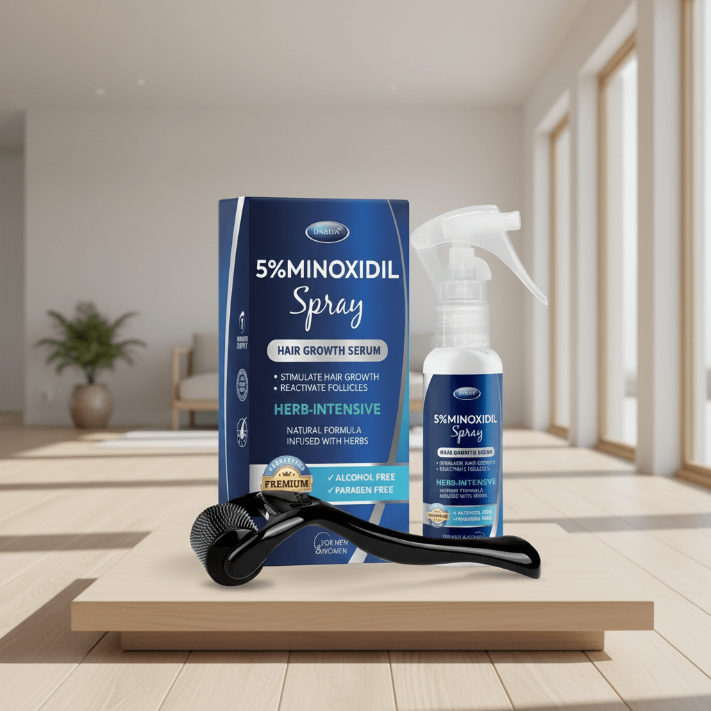 5% Minoxidil Beard & Hair Growth Spray with Biotin, 60ml - GNS Beauty & Personal Care