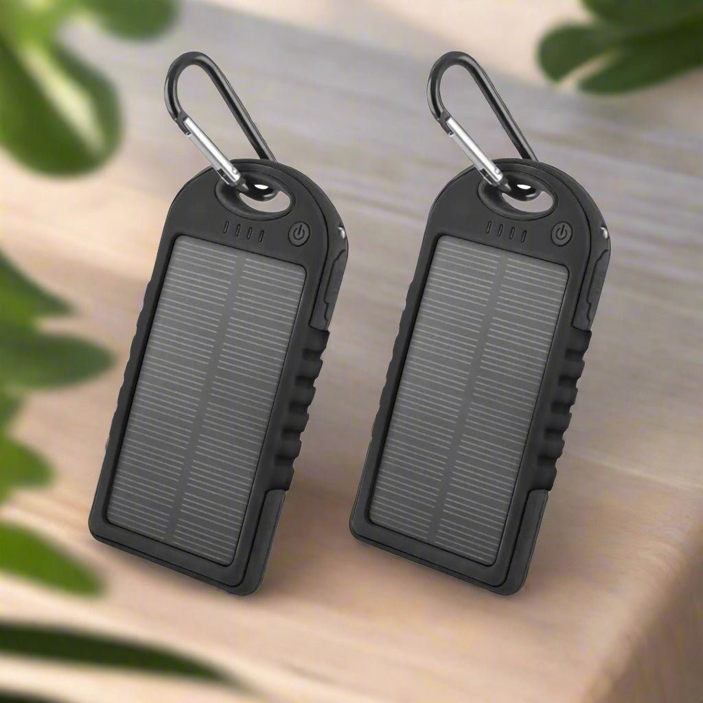 5000mAh Solar Power Bank (2 - Pack) – Sustainable, Portable Charging for Every Adventure - GNS Beauty & Personal Care