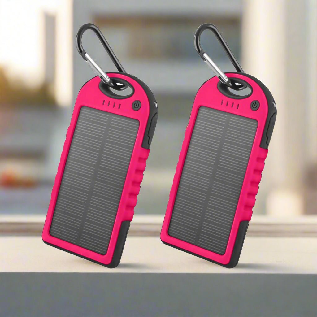 5000mAh Solar Power Bank (2 - Pack) – Sustainable, Portable Charging for Every Adventure - GNS Beauty & Personal Care