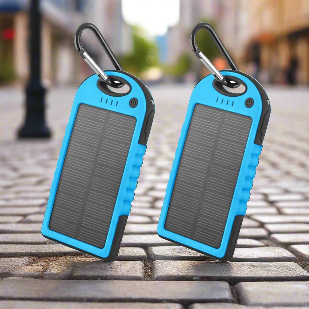 5000mAh Solar Power Bank (2 - Pack) – Sustainable, Portable Charging for Every Adventure - GNS Beauty & Personal Care