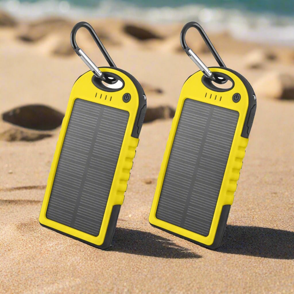 5000mAh Solar Power Bank (2 - Pack) – Sustainable, Portable Charging for Every Adventure - GNS Beauty & Personal Care