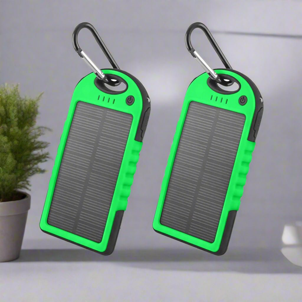 5000mAh Solar Power Bank (2 - Pack) – Sustainable, Portable Charging for Every Adventure - GNS Beauty & Personal Care