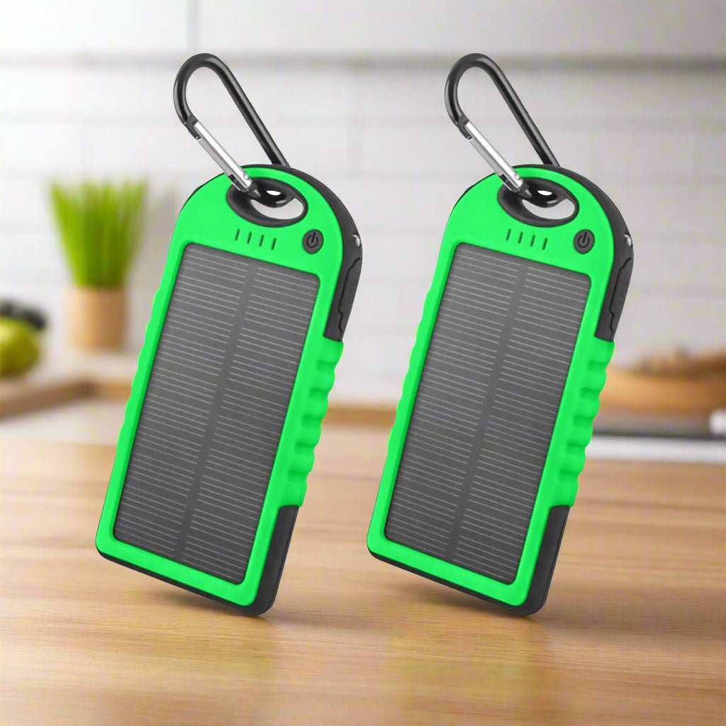 5000mAh Solar Power Bank (2 - Pack) – Sustainable, Portable Charging for Every Adventure - GNS Beauty & Personal Care