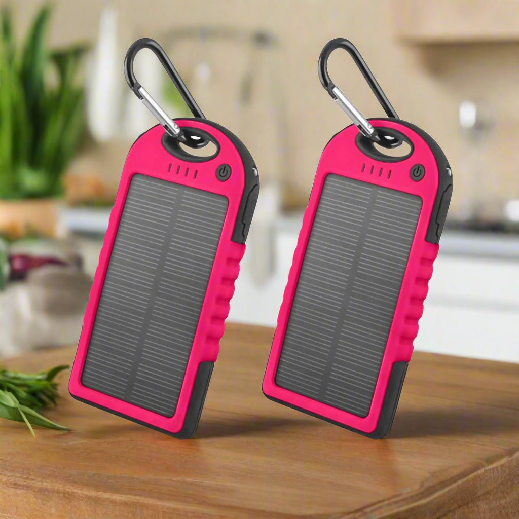 5000mAh Solar Power Bank (2 - Pack) – Sustainable, Portable Charging for Every Adventure - GNS Beauty & Personal Care