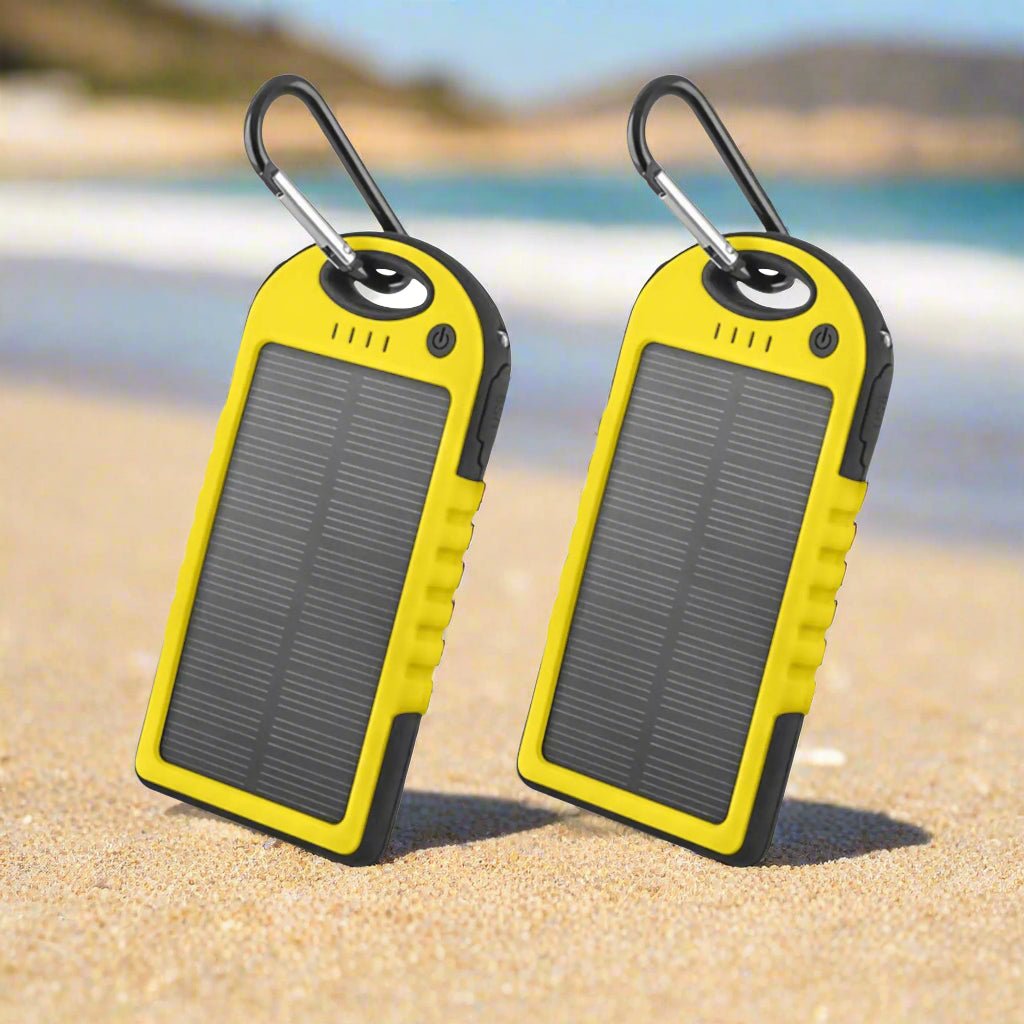 5000mAh Solar Power Bank (2 - Pack) – Sustainable, Portable Charging for Every Adventure - GNS Beauty & Personal Care