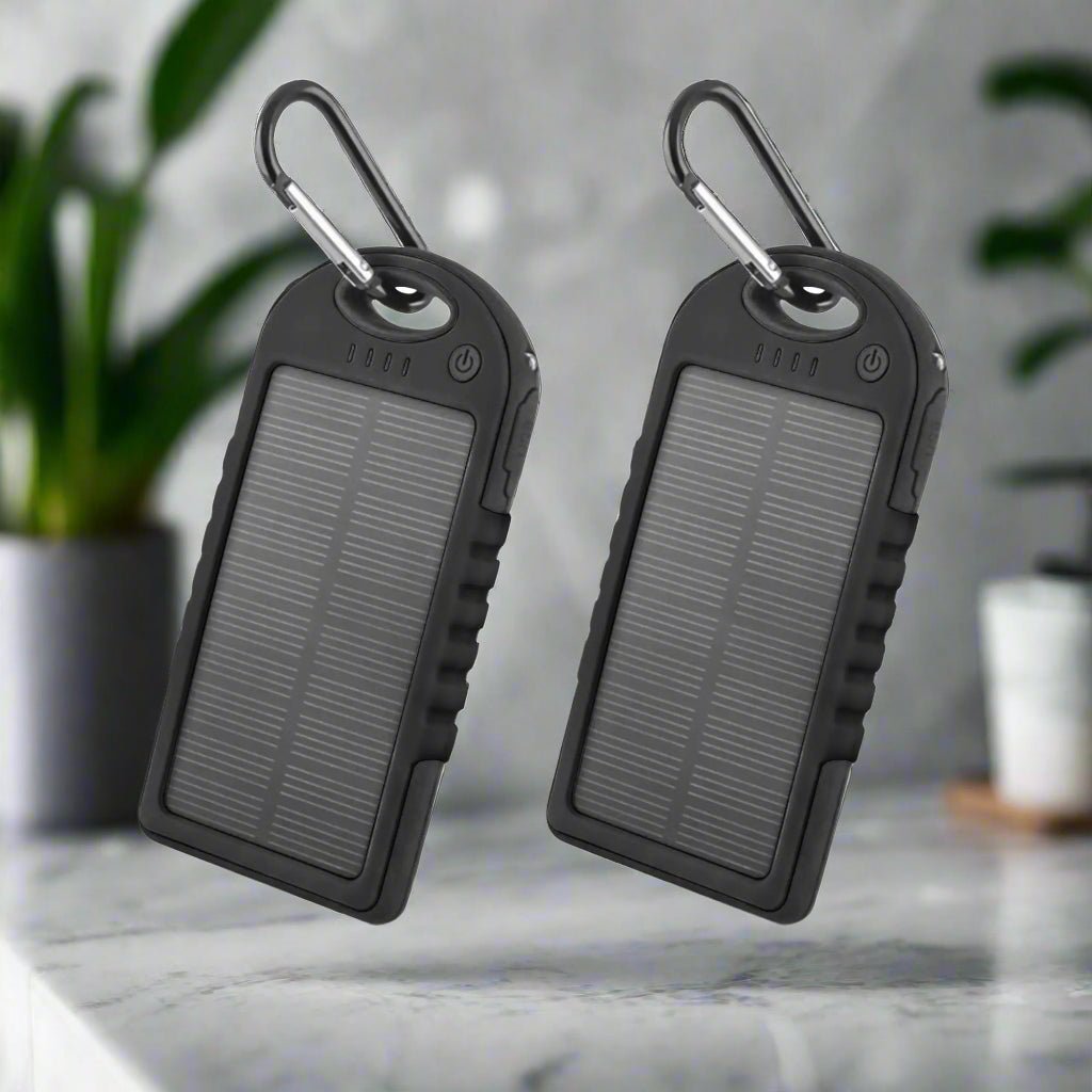 5000mAh Solar Power Bank (2 - Pack) – Sustainable, Portable Charging for Every Adventure - GNS Beauty & Personal Care