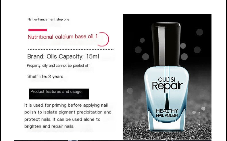Olyss Nail Strengthener Calcium Base Coat – Nourish, Protect & Shine