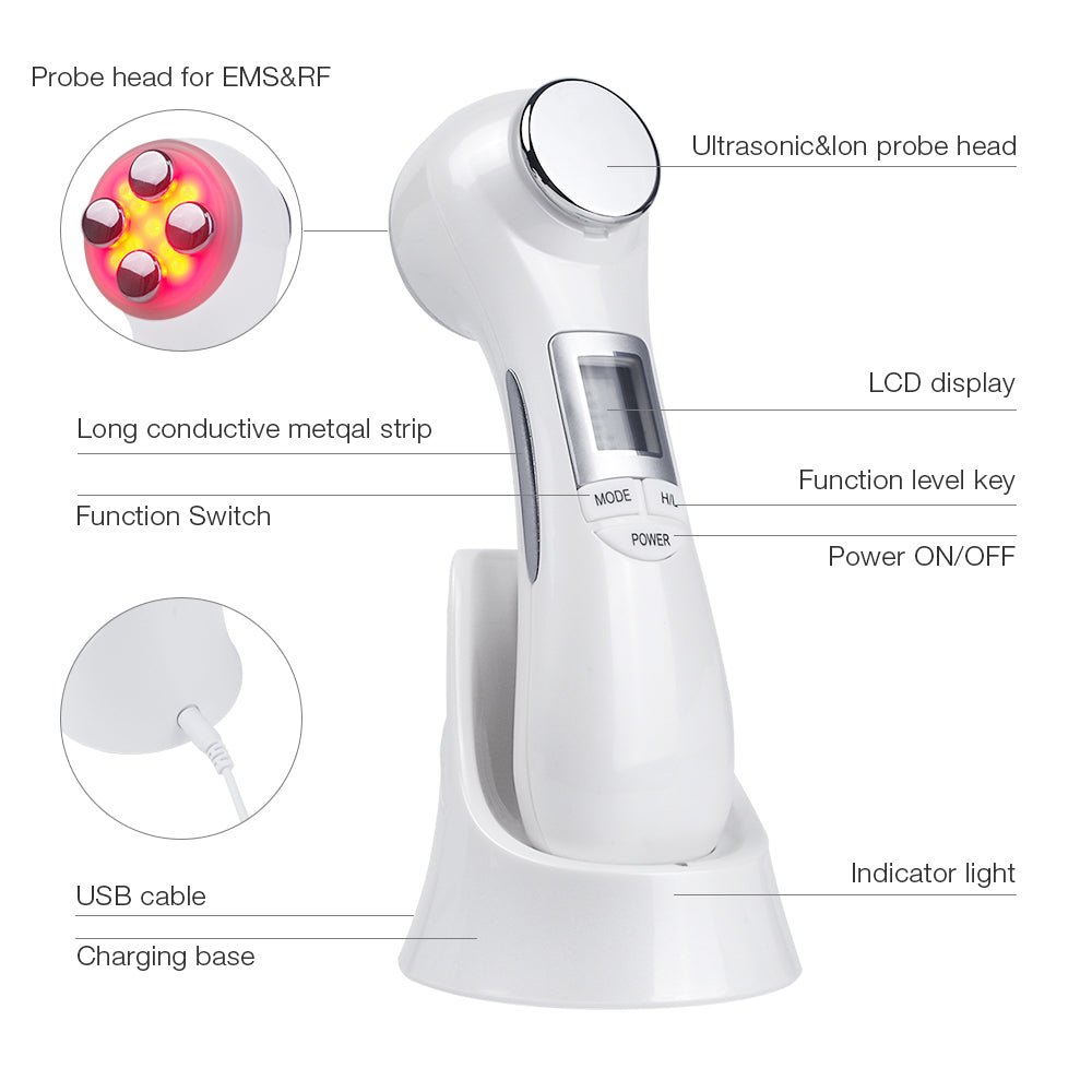 6 - in - 1 LED Skin Massage Beauty Device - GNS Beauty & Personal Care