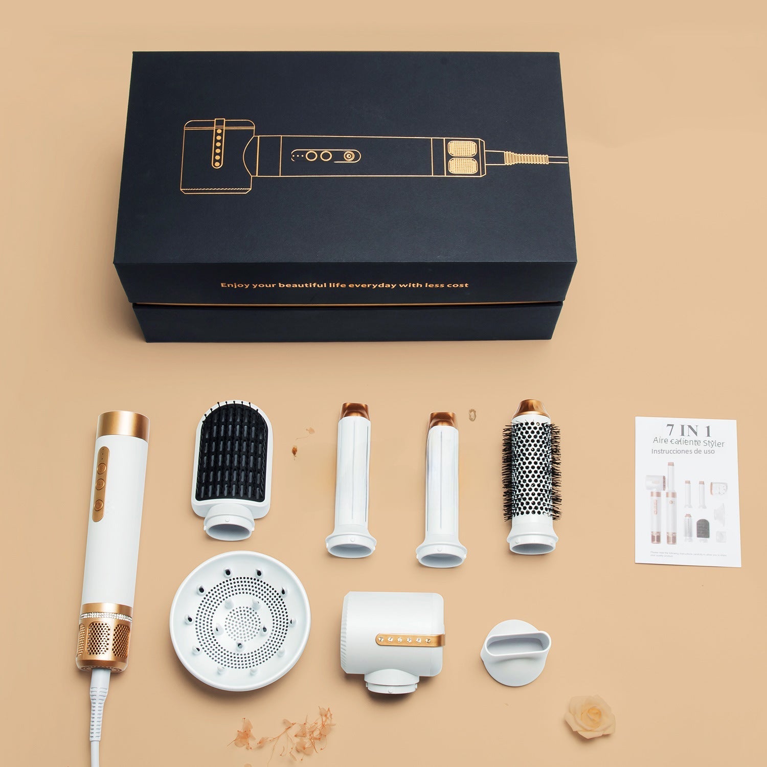 7 - in - 1 High - Speed Hot Air Brush for Styling - GNS Beauty & Personal Care