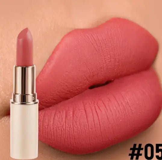 8 Color Matte Lipstick – Bold Beauty in a Sleek Half - Cylinder Design - GNS Beauty & Personal Care