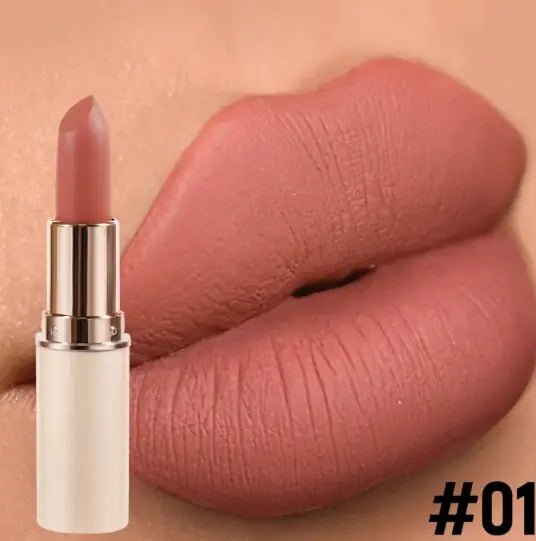 8 Color Matte Lipstick – Bold Beauty in a Sleek Half - Cylinder Design - GNS Beauty & Personal Care