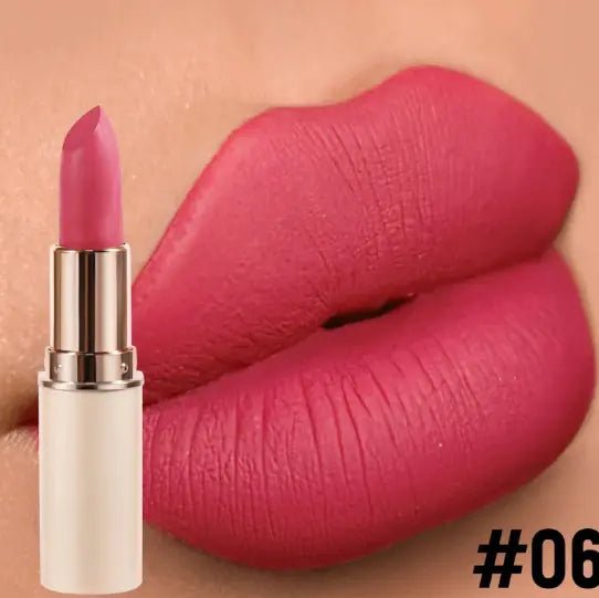 8 Color Matte Lipstick – Bold Beauty in a Sleek Half - Cylinder Design - GNS Beauty & Personal Care
