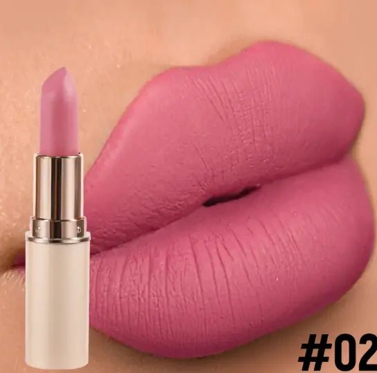 8 Color Matte Lipstick – Bold Beauty in a Sleek Half - Cylinder Design - GNS Beauty & Personal Care