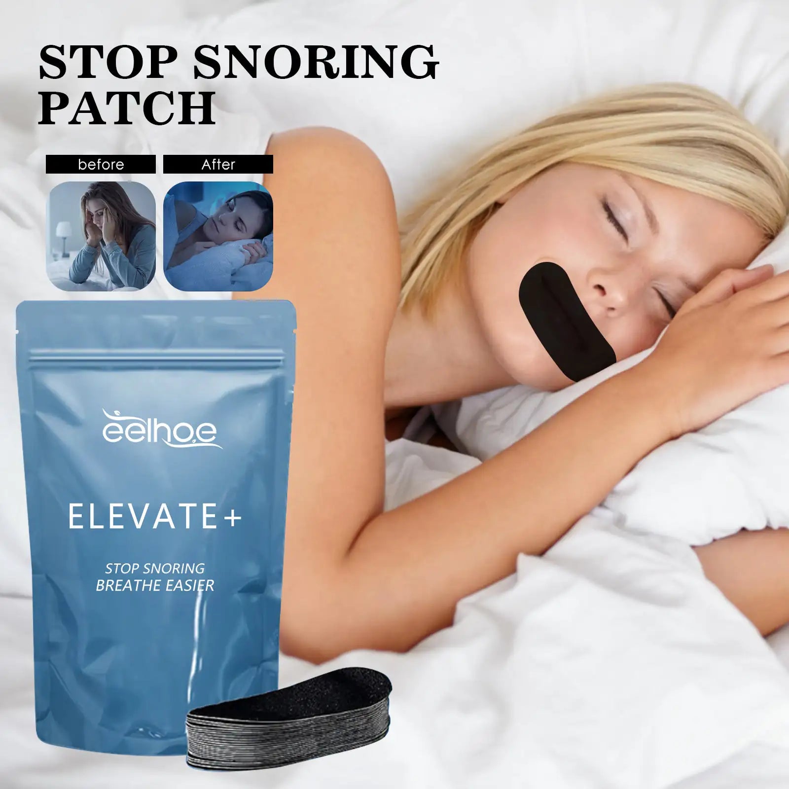 Eelhoe Anti-Snoring Patch – Enhance Sleep Quality & Reduce Snoring Effortlessly