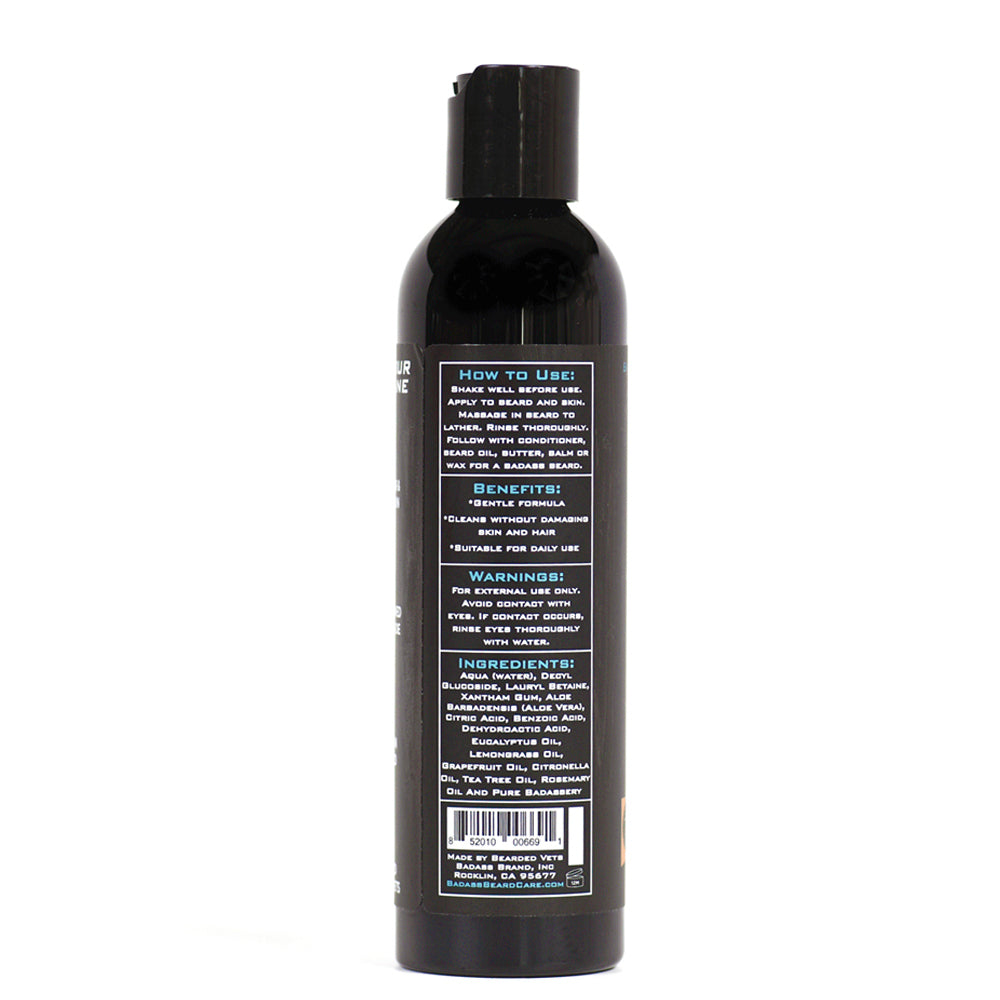 Badass Beard Care Chuck's Hog Wash - The Bushwhacker | 3-in-1 Beard, Hair & Body Wash