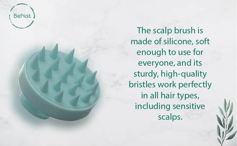 Scalp Massager for Hair Growth - Silicone Brush