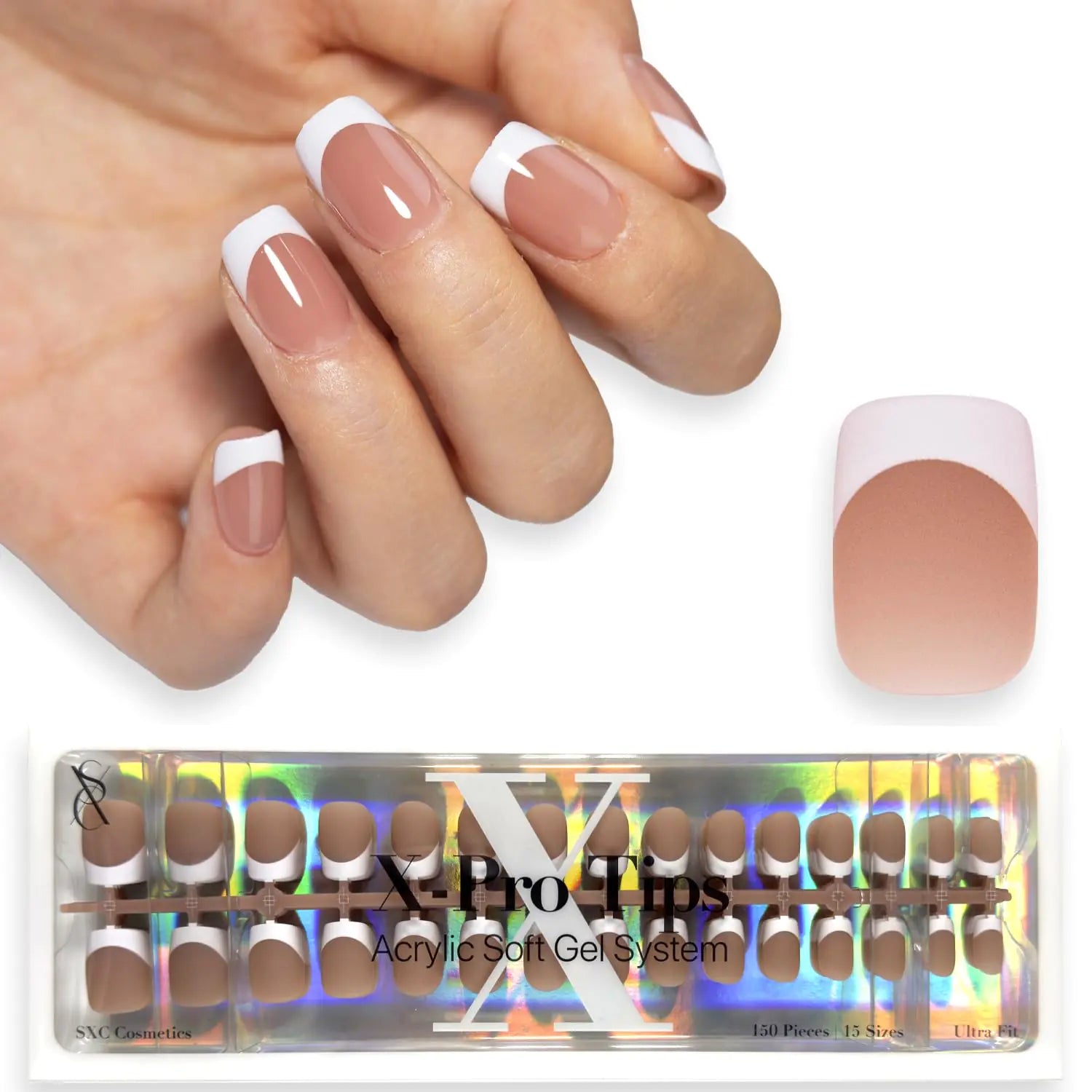 SXC Cosmetics French Tip Press-On Nails – Salon Style in Seconds