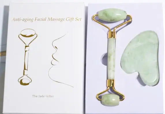 BeNat Jade Roller & Gua Sha Gift Box - Facial Massage for Radiant Skin