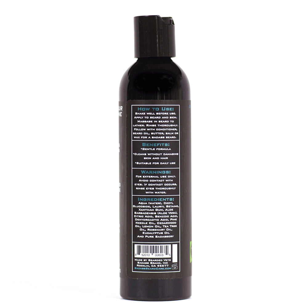 Badass Beard Care Chuck's Hog Wash - The Mountain Man | 3-in-1 Beard, Hair & Body Wash