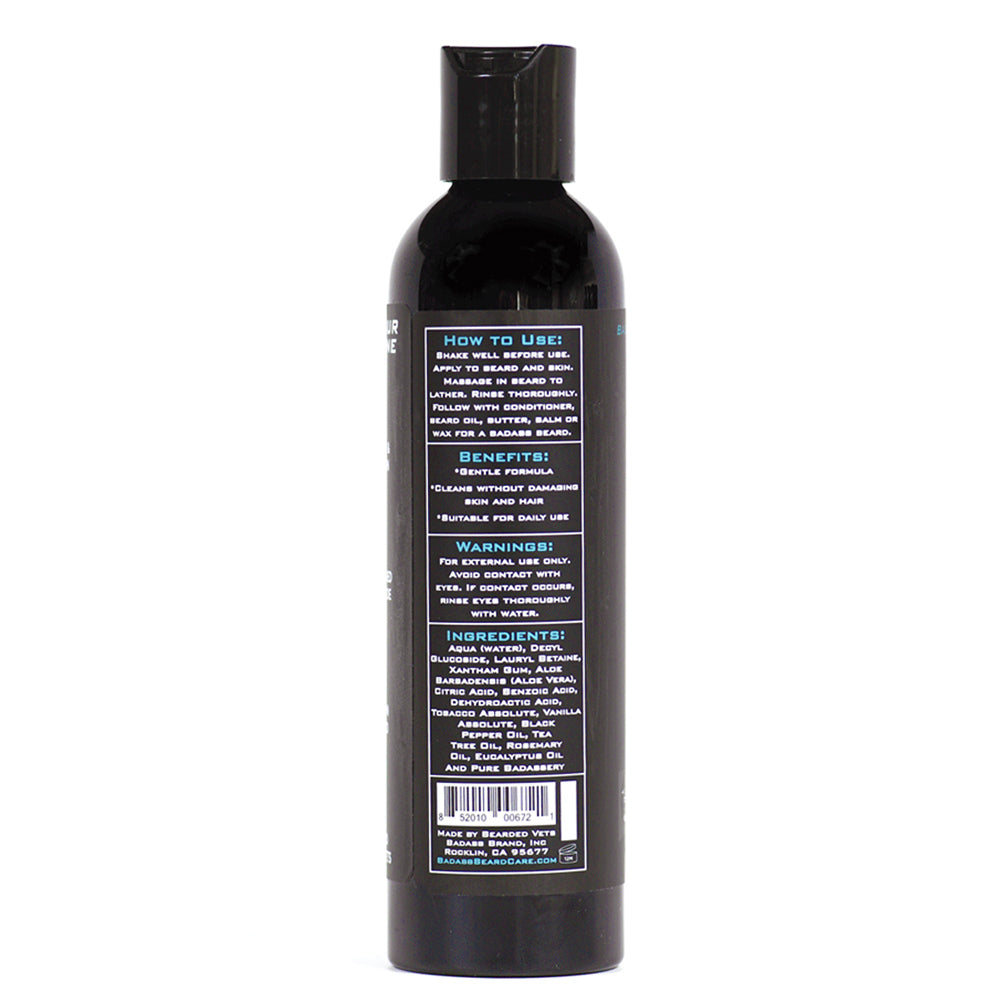 Badass Beard Care Chuck's Hog Wash - The Outlaw | 3-in-1 Beard, Hair & Body Wash