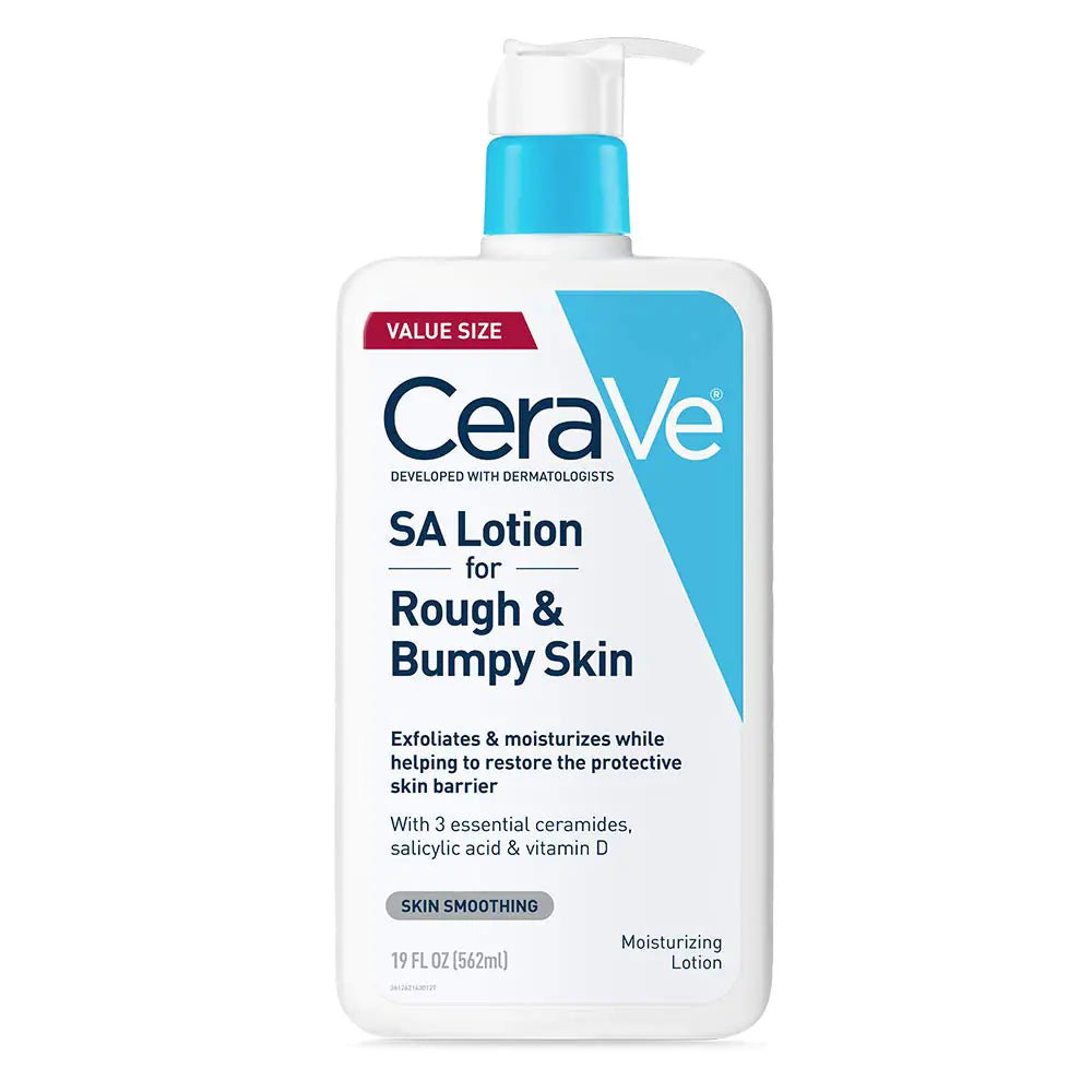CeraVe SA Lotion for Rough & Bumpy Skin on a white background