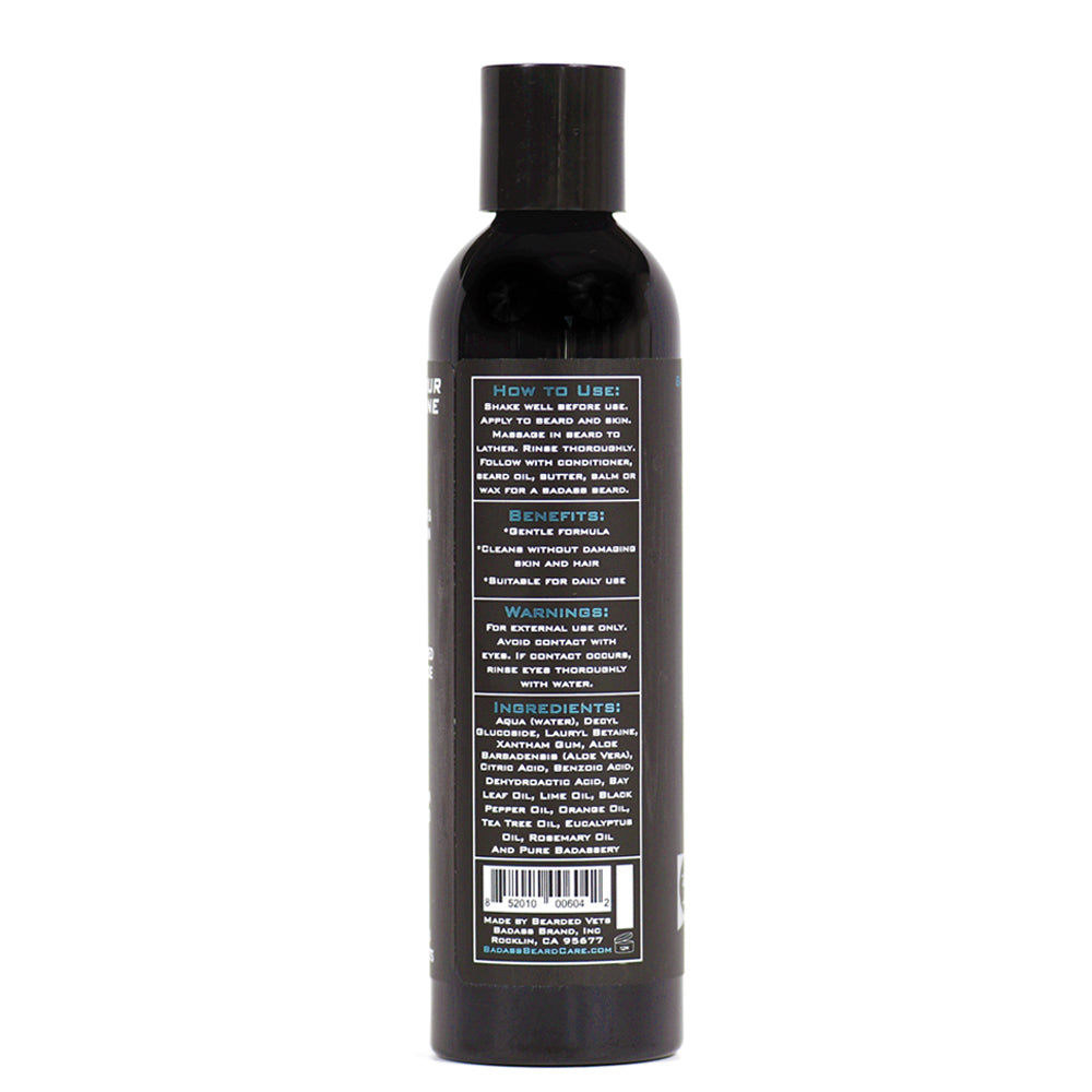 Badass Beard Care Chuck's Hog Wash - The Pirate | 3-in-1 Beard, Hair & Body Wash
