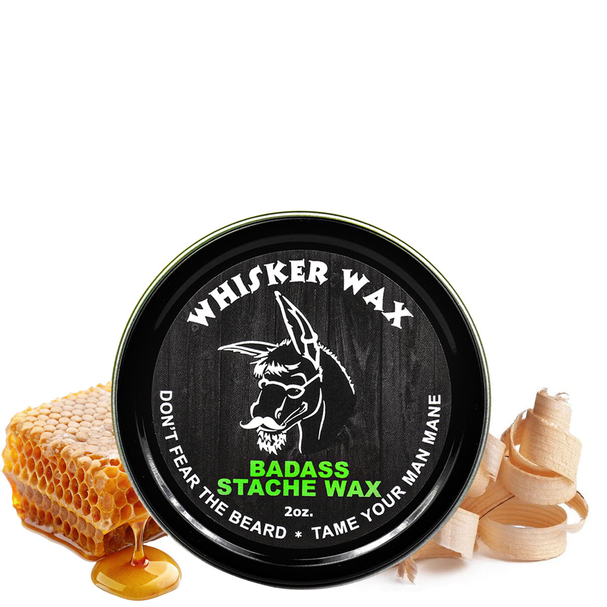 Badass Beard Care Badass Mustache Wax - Extra-Strong Hold for Men